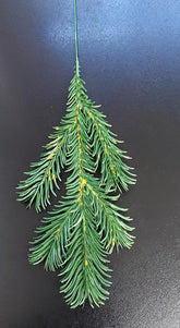 Crenguțe artificiale de brad verde - 28cm 10/set